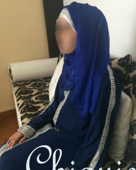 Abaya à strass