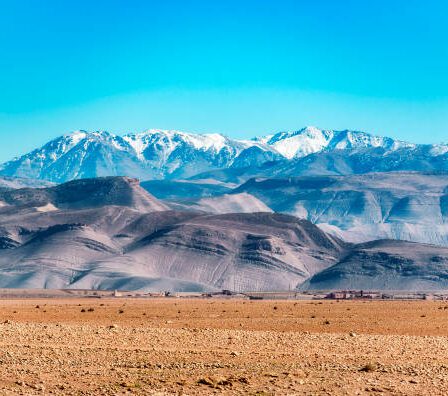 les montagnes de l'Atlas au Maroc