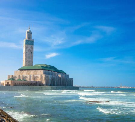 magnifique mosquée Hassan II à Casablanca au Maroc
